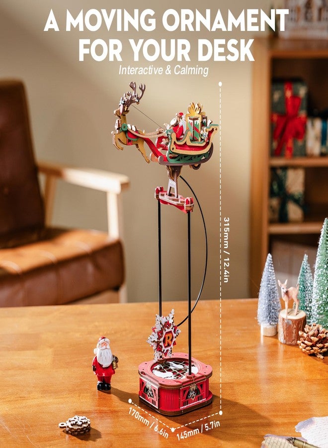 روبوتايم لعبة أحجية خشبية ثلاثية الأبعاد من روبوتايم للكبار - مجموعة نماذج خشبية إبداعية ومريحة لبناء ديكور أنيق لعيد الميلاد لتزيين المنزل - Image 4